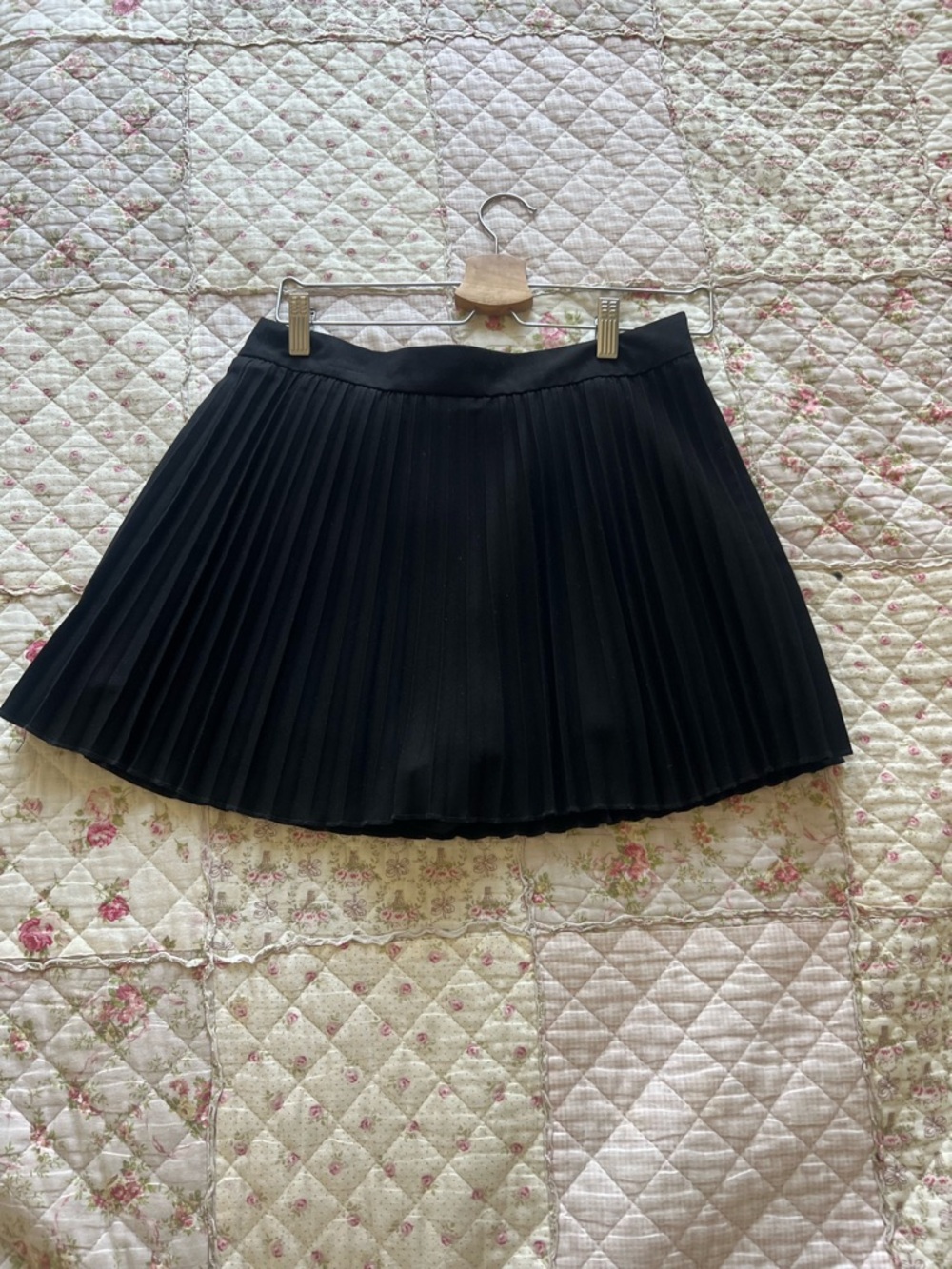 Zara Black Pleated Skater Skort